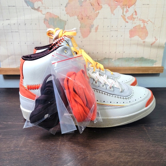 BRAND NEW Jordan 2 Retro SP Maison Chateau Rouge Men's Size 11.0 - Picture 2 of 10